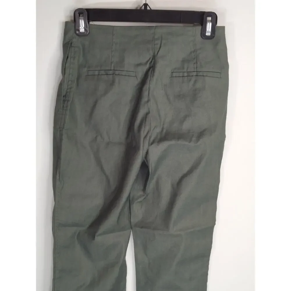 Aritzia Wilfred Cherice Sagesse Linen Blend Tapered Leg Pants Women's‎ 2 NWT